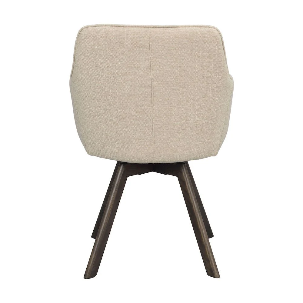 ALISON Esszimmerstuhl Hellbeige/Braun 58x60x88cm - Image 5