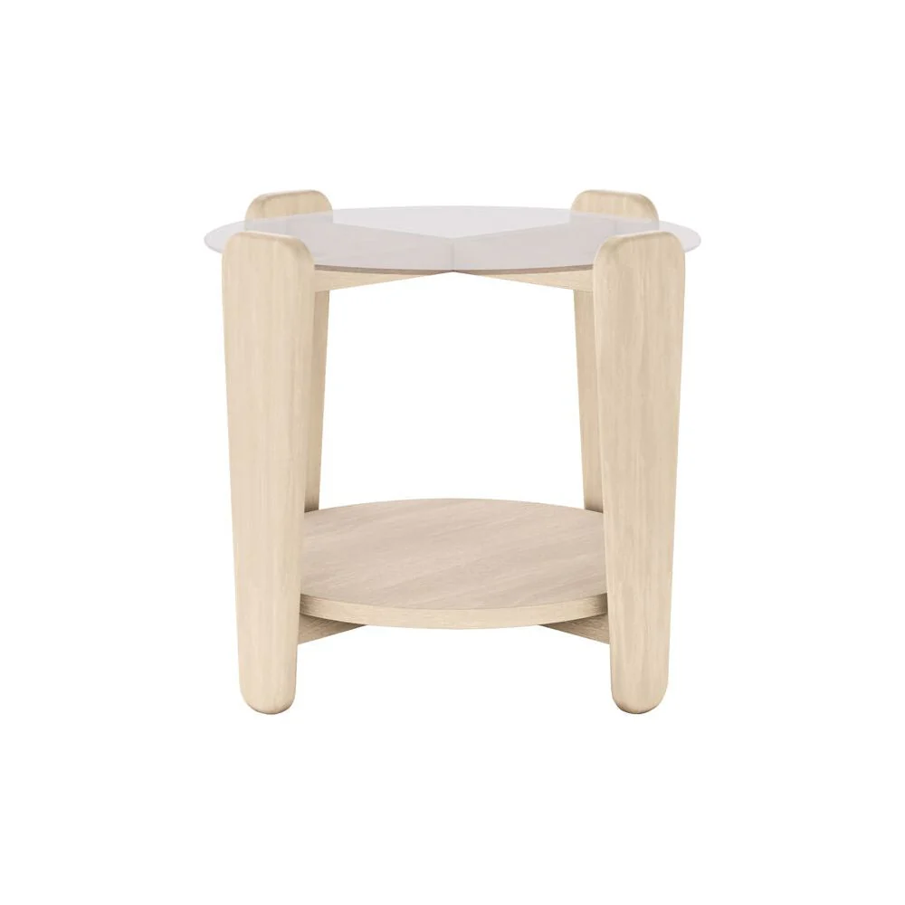 ARRAN Couchtisch Weiß pigmentiert 52x52x45cm