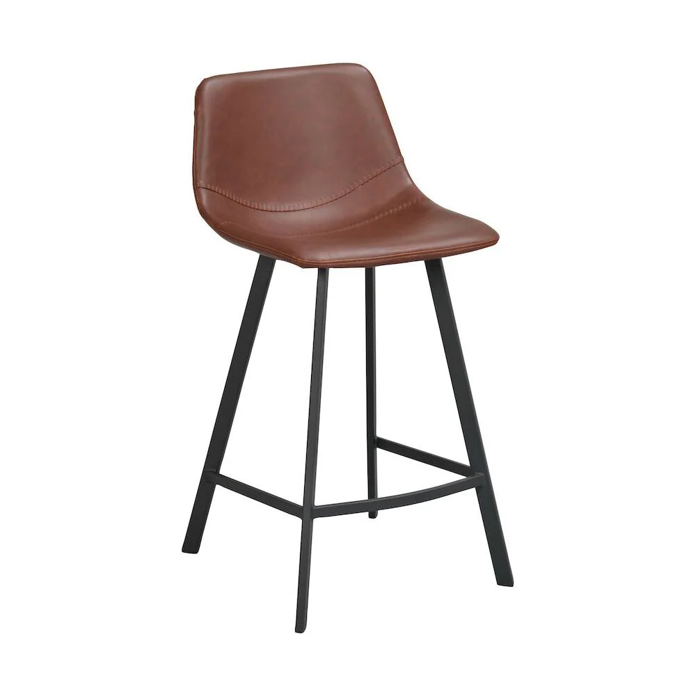 AUBURN Barhocker Braun/Schwarz 45x50x89cm