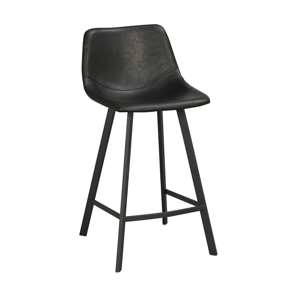 AUBURN Barhocker Schwarz 45x50x89cm