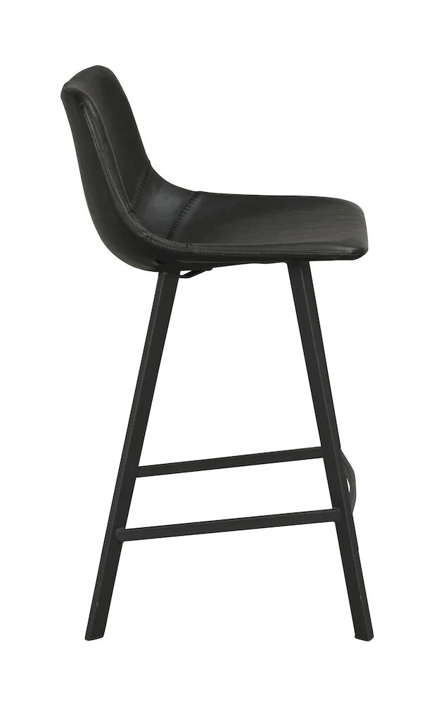AUBURN Barhocker Schwarz 45x50x89cm - Image 5