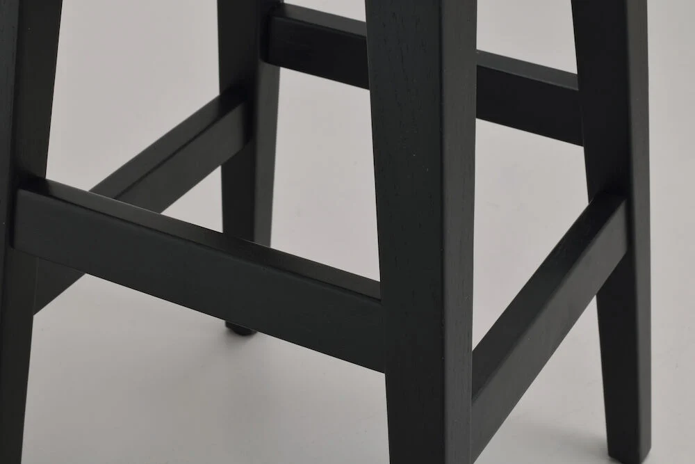 AUSTIN Hocker Schwarz 35x35x65cm - Image 6
