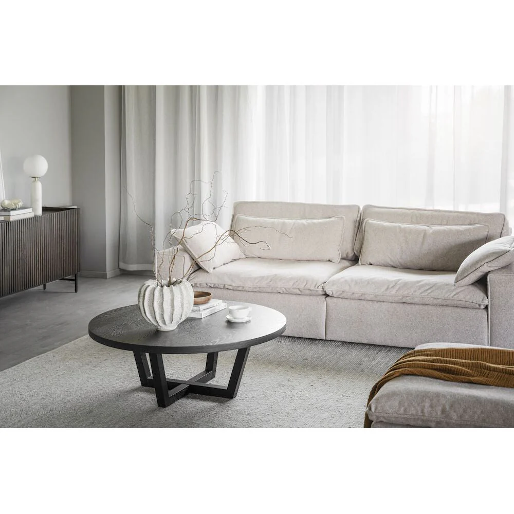 BOXFORD Couchtisch Schwarz 110x110x40cm - Image 4