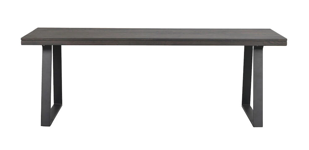 BROOKLYN Esstisch Dunkelbraun/Schwarz 220-320x95x75cm - Image 5