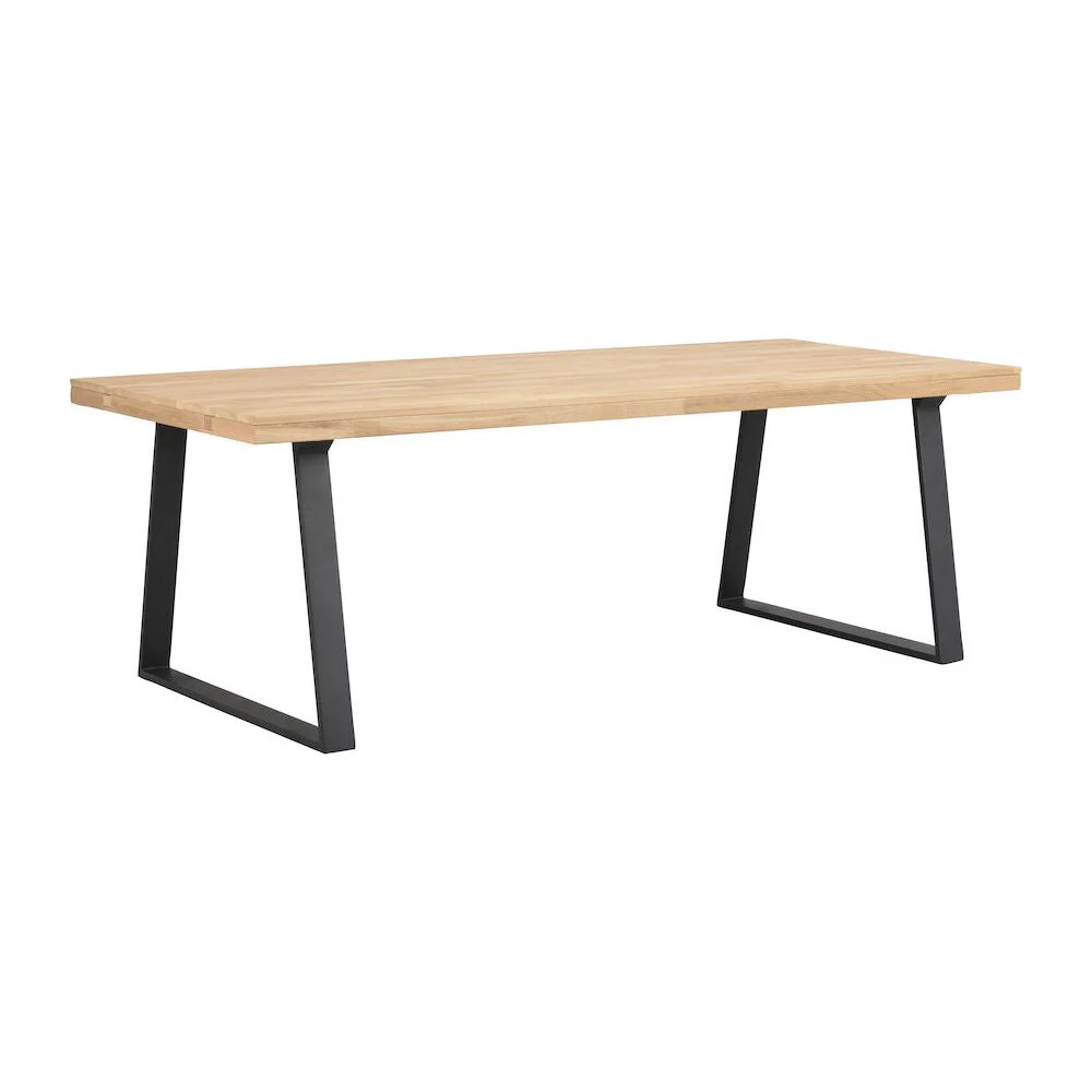BROOKLYN Esstisch Eiche/Schwarz 220-320x95x75cm
