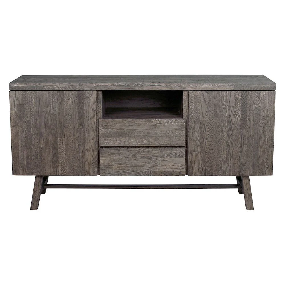 BROOKLYN Sideboard Dunkelbraun 160x45x80cm