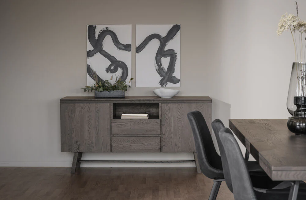 BROOKLYN Sideboard Dunkelbraun 160x45x80cm - Image 2