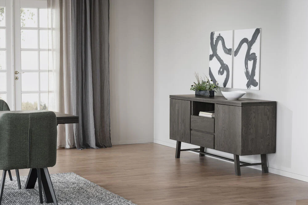 BROOKLYN Sideboard Dunkelbraun 160x45x80cm - Image 5