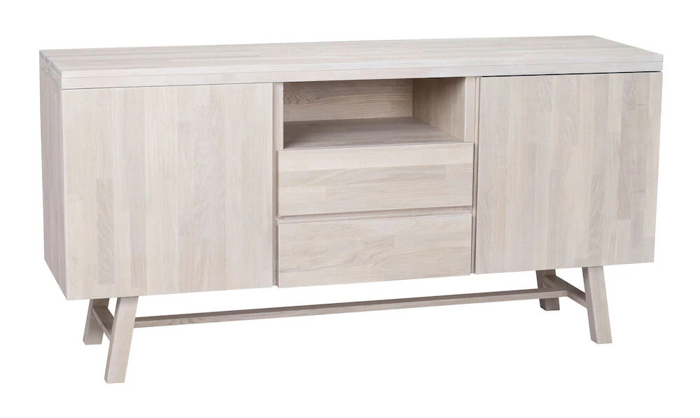 BROOKLYN Sideboard Weiß pigmentiert 160x45x80cm - Image 4