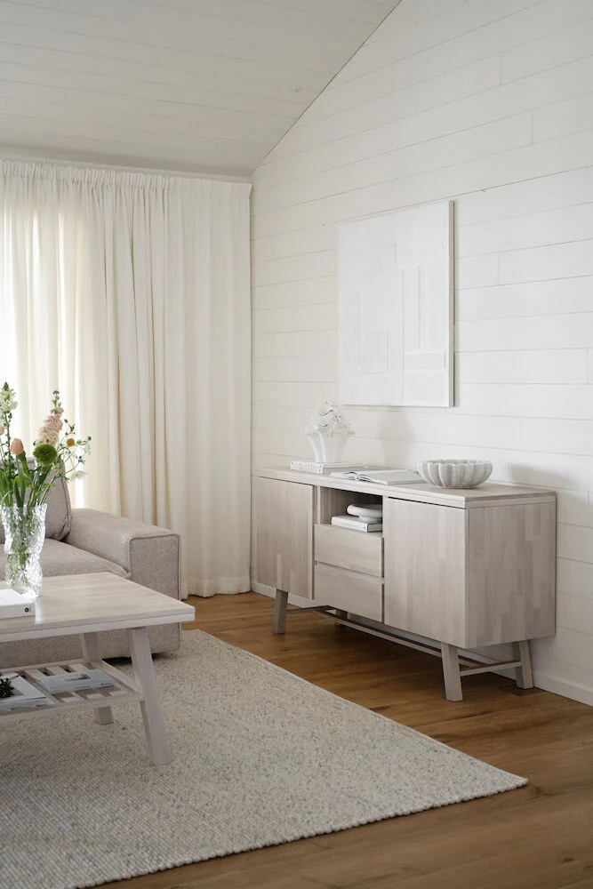 BROOKLYN Sideboard Weiß pigmentiert 160x45x80cm - Image 5