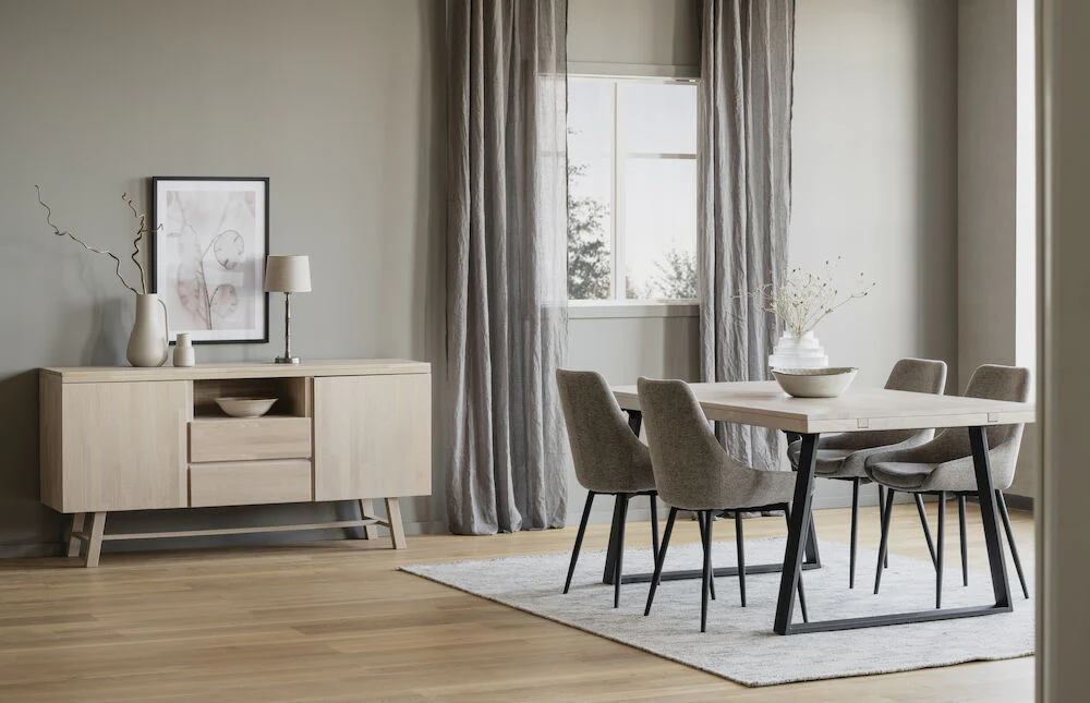 BROOKLYN Sideboard Weiß pigmentiert 160x45x80cm - Image 6