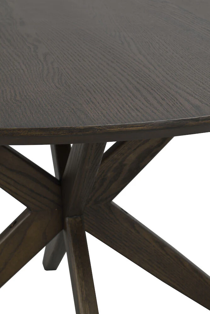 CALVERTON Esstisch Braun 120x120x75cm - Image 3