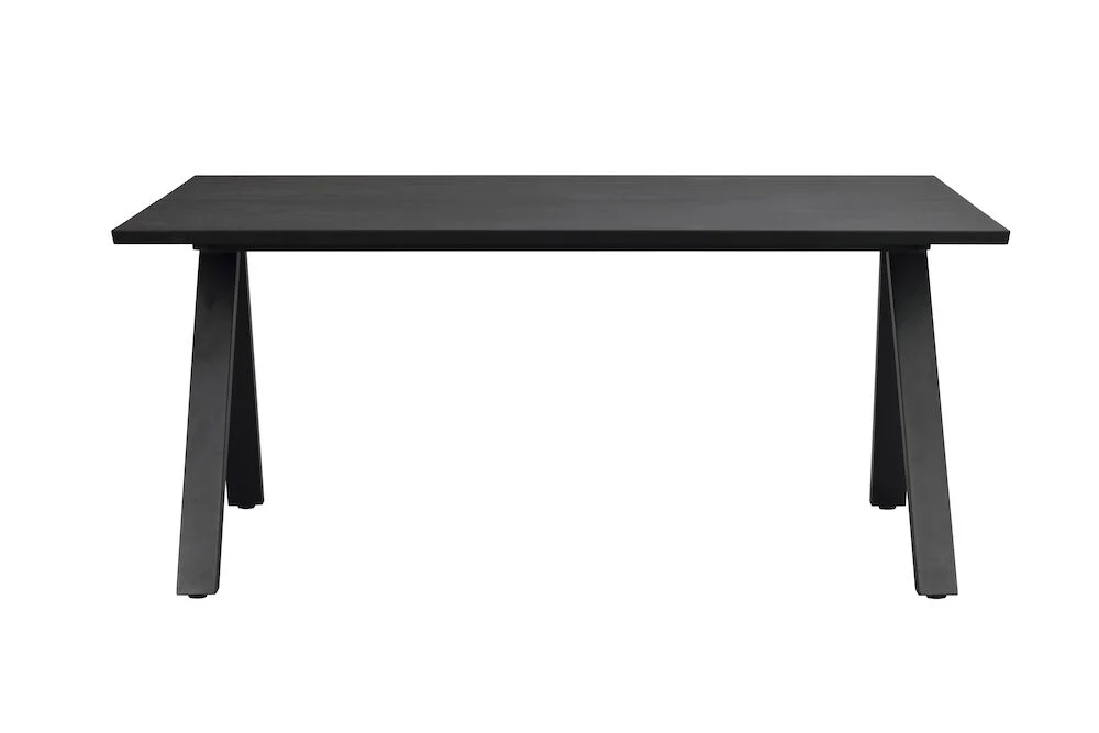 CARRADALE Esstisch Schwarz 170-270x100x75cm - Image 2