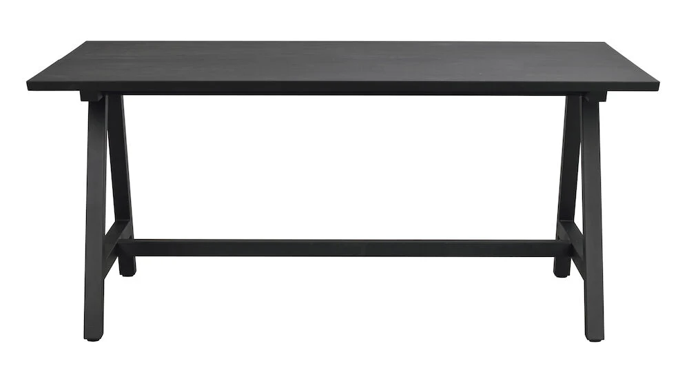 CARRADALE Esstisch Schwarz A-Beine 170-270x100x75cm - Image 3