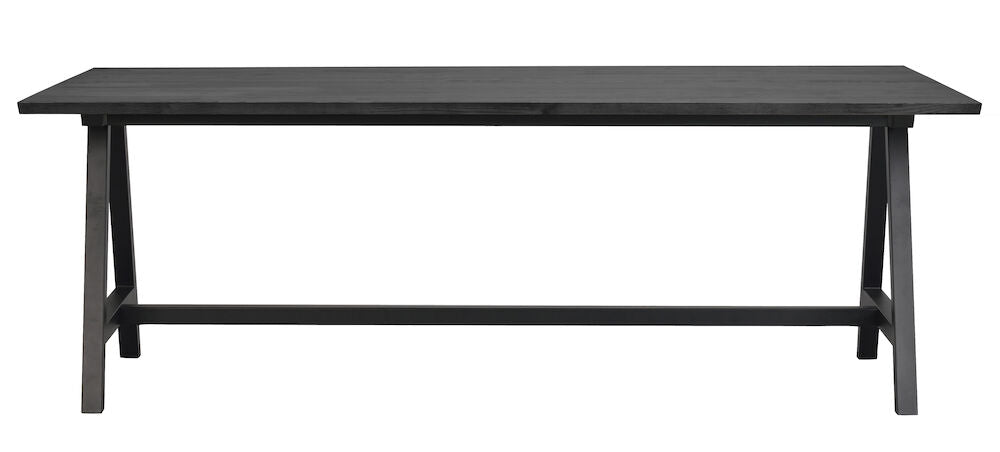 CARRADALE Esstisch Schwarz A-Beine 220-320x100x75cm - Image 4