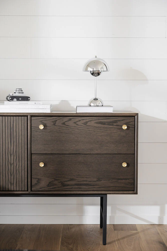 CLEARBROOK Sideboard Braun/Schwarz 160x42x75cm - Image 6