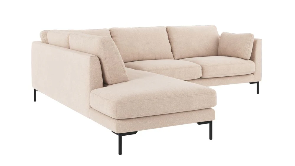 CORWIN 5-Sitzer Ecksofa Links Rita #1 hellbeige 266x226x83cm - Image 3