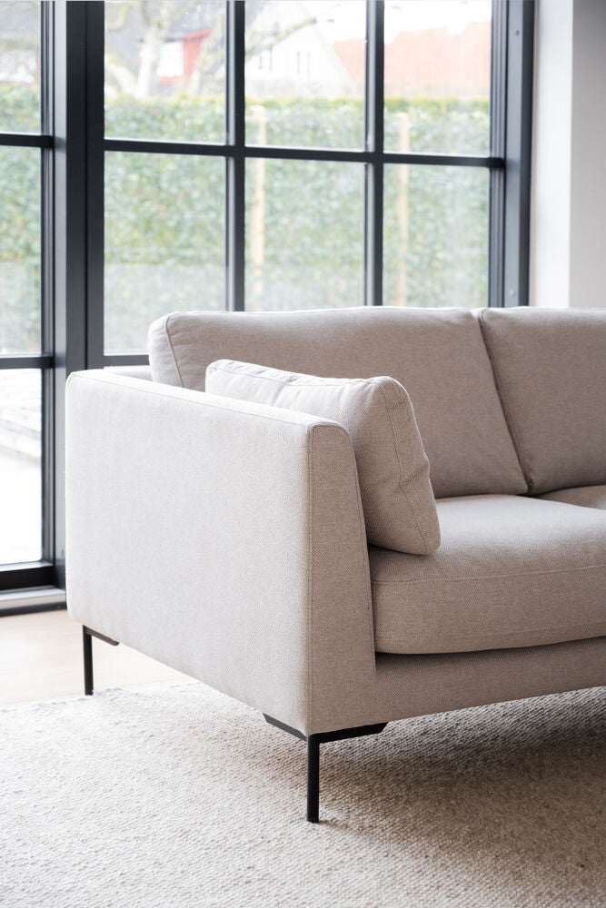 CORWIN 5-Sitzer Ecksofa Rechts Rita #1 hellbeige 266x226x83cm - Image 3