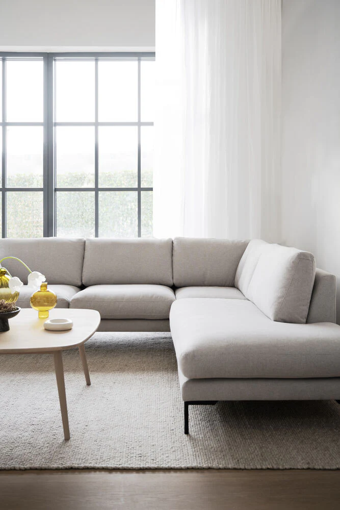 CORWIN 5-Sitzer Ecksofa Rechts Rita #1 hellbeige 266x226x83cm - Image 5