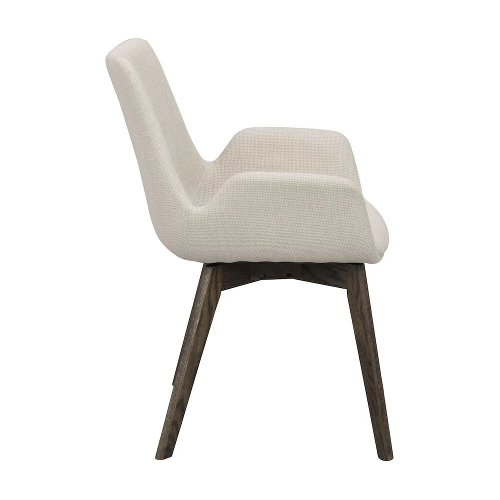 DRIMSDALE Esszimmerstuhl Beige/braun 59x59x81cm - Image 6