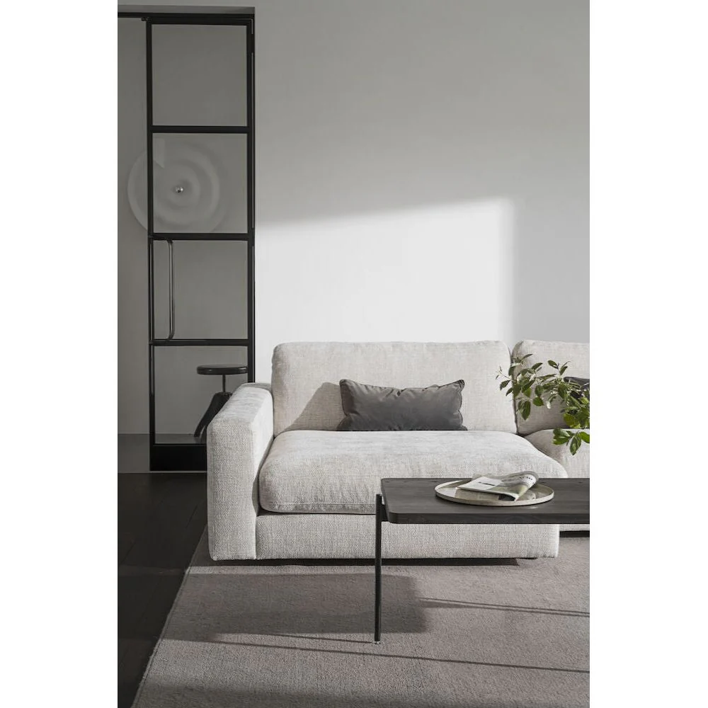 DUNCAN Modulares Sofa Chaise Longue Links Hellgrau 258x150x78cm - Image 4