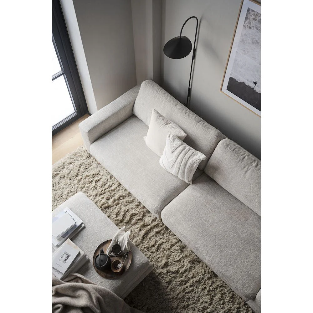DUNCAN Modulares Sofa Hellgrau 258x103x78cm - Image 9