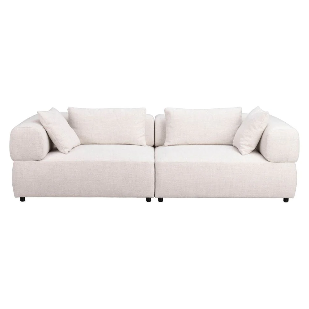 FALKNER 3-Sitzer-Sofa Hellbeige 246x105x67cm