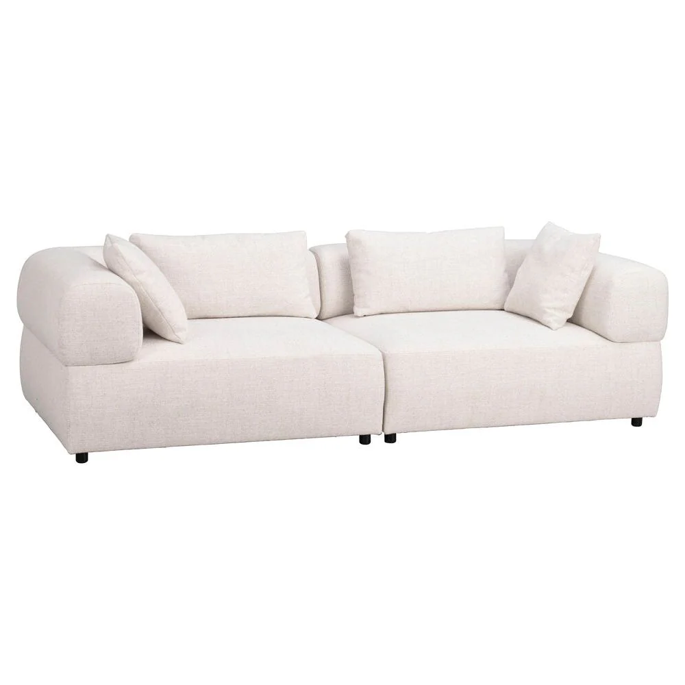 FALKNER 3-Sitzer-Sofa Hellbeige 246x105x67cm - Image 5