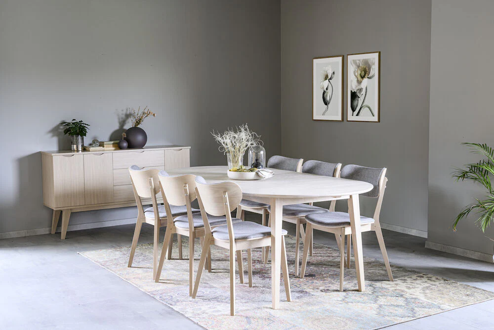 FILIPPA Esstisch Weiß pigmentiert 170-250x105x74cm - Image 4