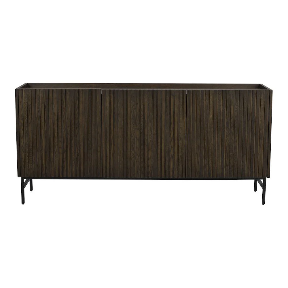 HALIFAX Sideboard Braun/Schwarz 160x40x75cm