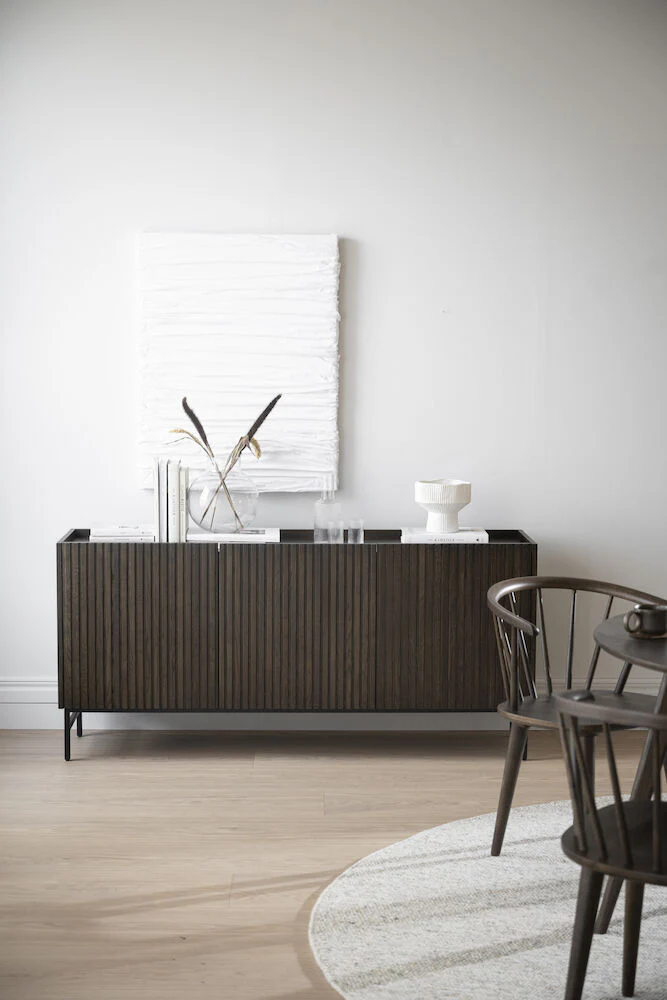 HALIFAX Sideboard Braun/Schwarz 160x40x75cm - Image 2
