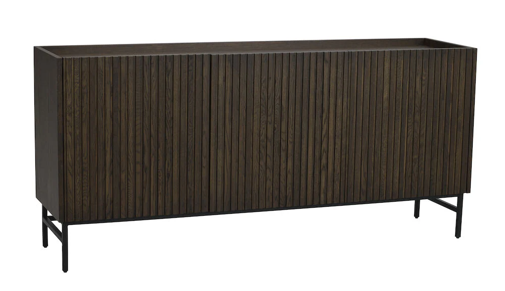 HALIFAX Sideboard Braun/Schwarz 160x40x75cm - Image 3