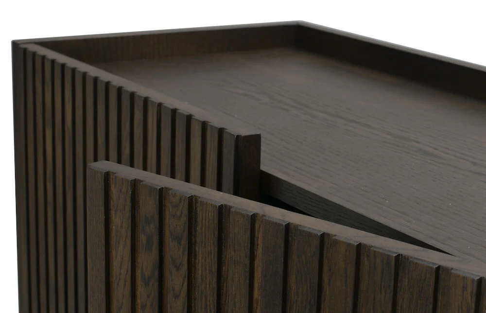 HALIFAX Sideboard Braun/Schwarz 160x40x75cm - Image 6