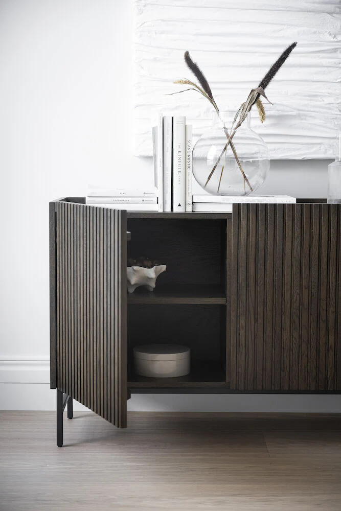 HALIFAX Sideboard Braun/Schwarz 160x40x75cm - Image 8