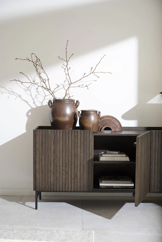 HALIFAX Sideboard Braun/Schwarz 160x40x75cm - Image 9