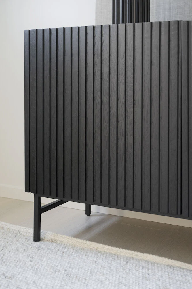 HALIFAX Sideboard Schwarz 160x40x75cm - Image 10