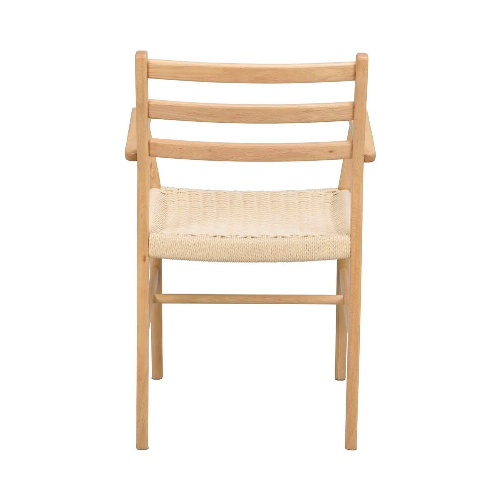 HARLAN Esszimmerstuhl Eiche/hellbeige 56x54x86cm - Image 3