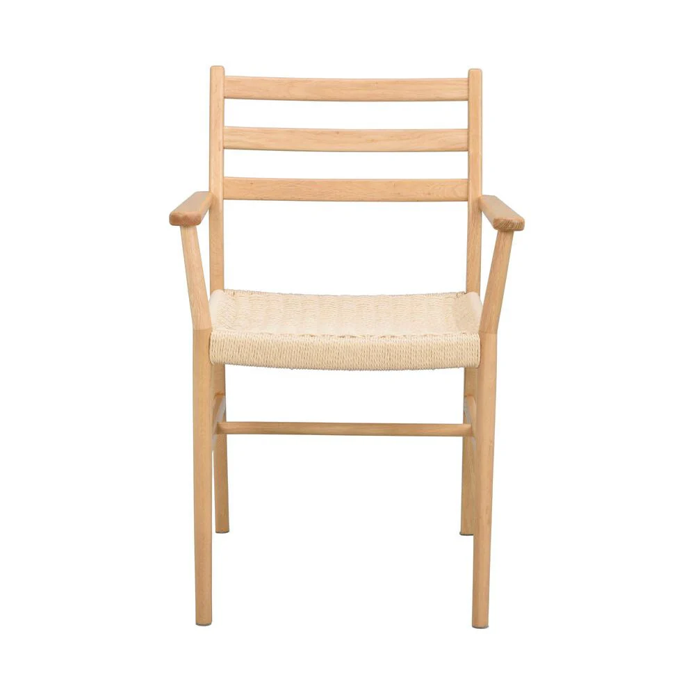 HARLAN Esszimmerstuhl Eiche/hellbeige 56x54x86cm - Image 4