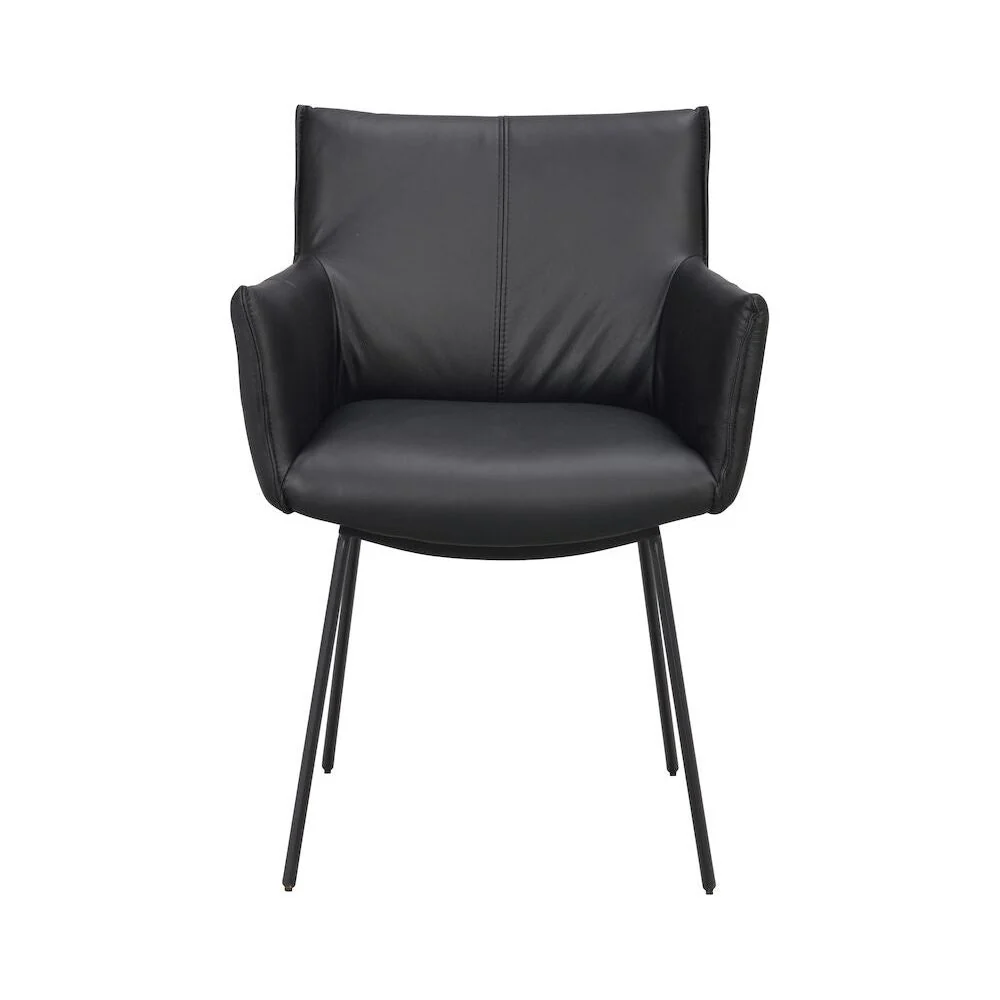 HINCKLEY Esszimmerstuhl Schwarz 58x62x84cm - Image 3