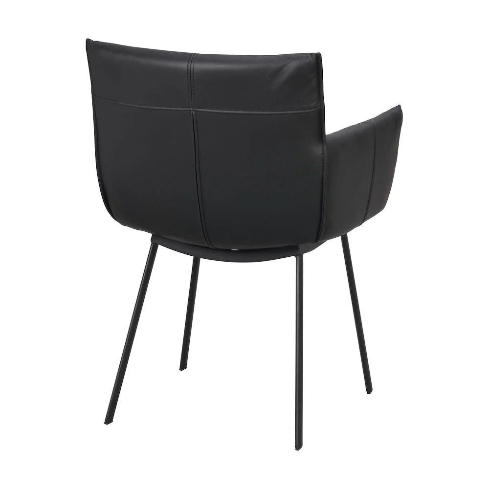 HINCKLEY Esszimmerstuhl Schwarz 58x62x84cm - Image 7