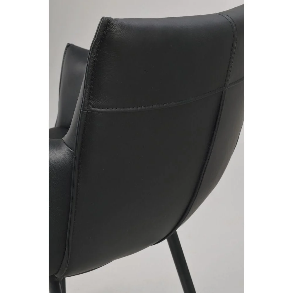 HINCKLEY Esszimmerstuhl Schwarz 58x62x84cm - Image 9