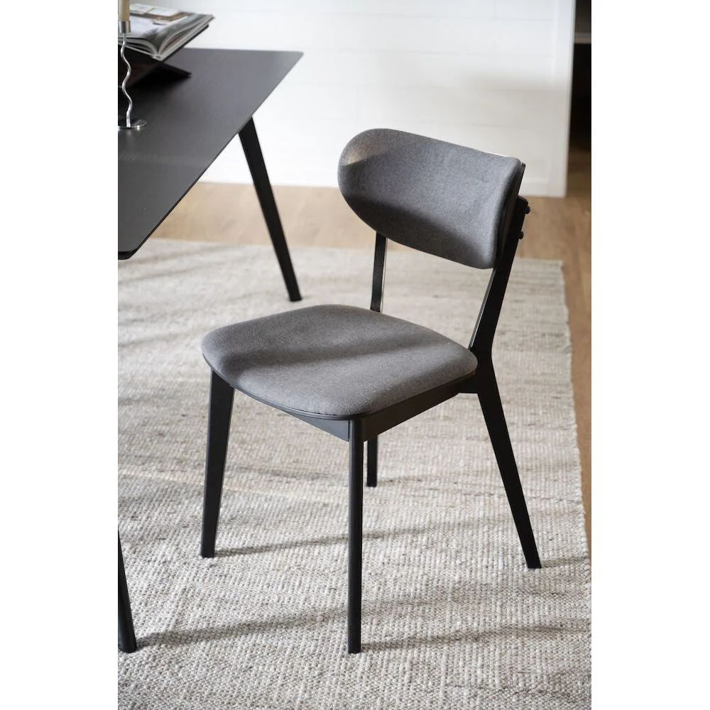 KATO Esszimmerstuhl Schwarz/Grau 46x56x83cm - Image 2