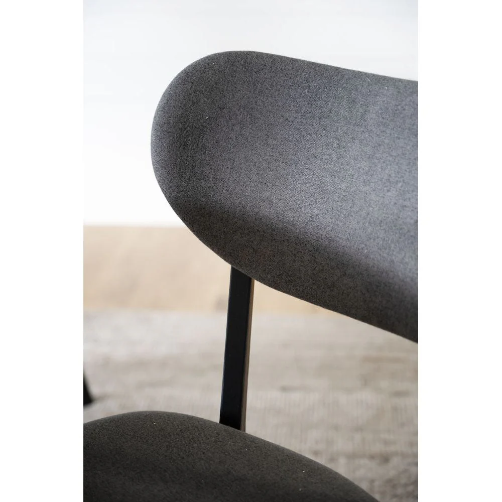 KATO Esszimmerstuhl Schwarz/Grau 46x56x83cm - Image 8