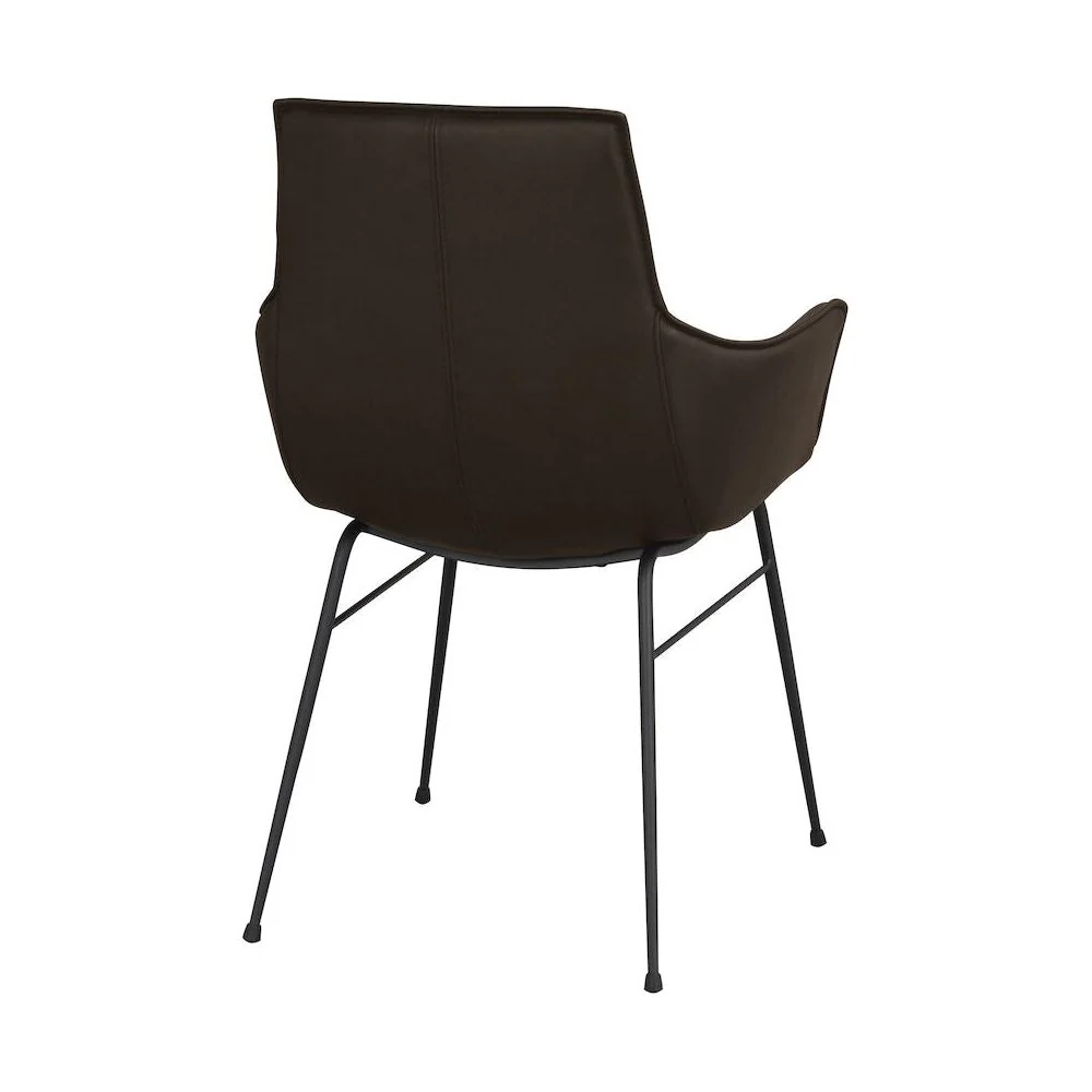 LOWELL Esszimmerstuhl Braun/Schwarz 59x62x86cm - Image 3