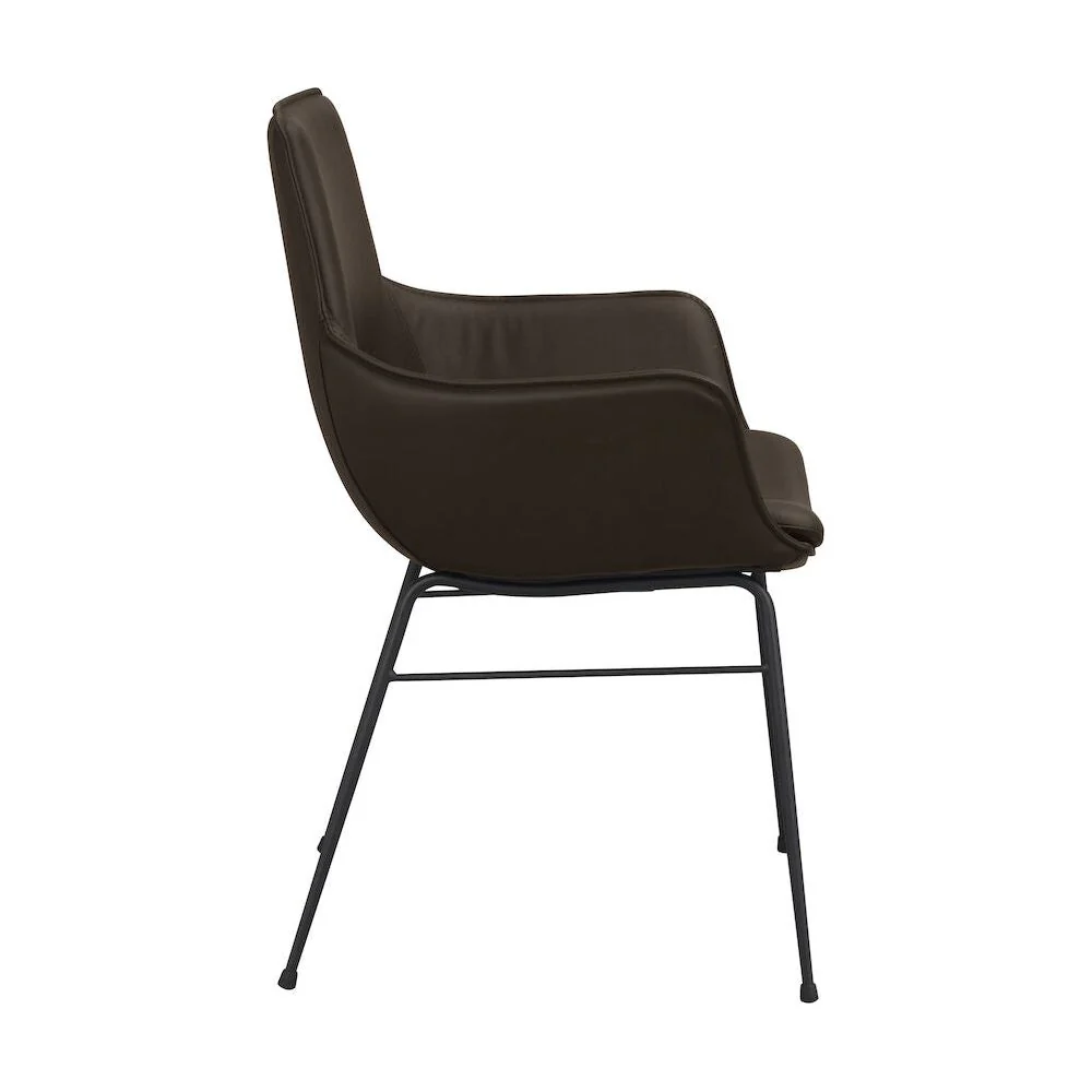LOWELL Esszimmerstuhl Braun/Schwarz 59x62x86cm - Image 5