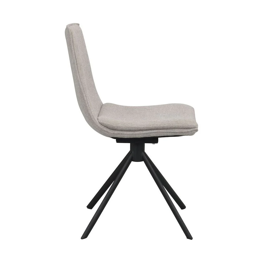LOWELL Esszimmerstuhl Grau/Schwarz 46x58x86cm - Image 7