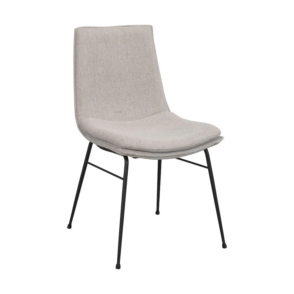 LOWELL Esszimmerstuhl Grau/Schwarz 46x62x86cm