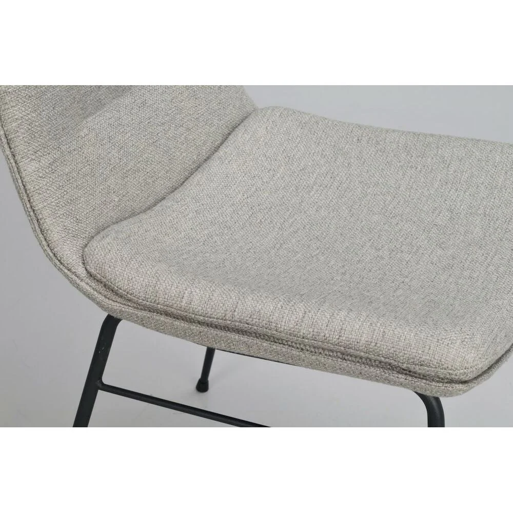 LOWELL Esszimmerstuhl Grau/Schwarz 46x62x86cm - Image 2