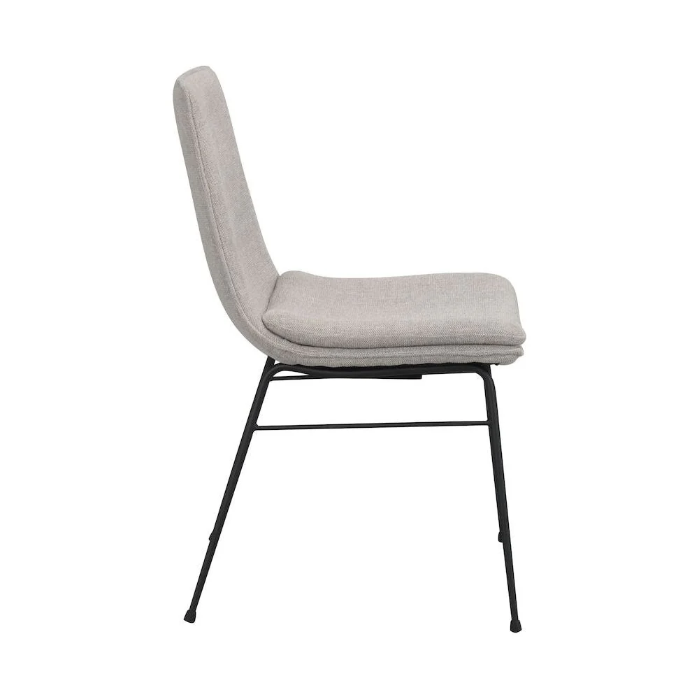 LOWELL Esszimmerstuhl Grau/Schwarz 46x62x86cm - Image 4