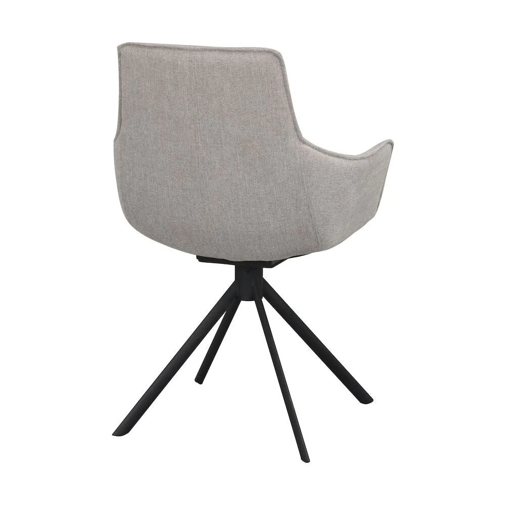 LOWELL Esszimmerstuhl Grau/Schwarz 59x58x86cm - Image 6